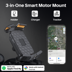 VoltLock:30W Motor Charger Mount with Apple & Google Find My Tracking