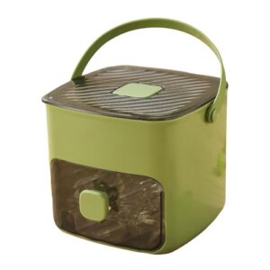 Portable Ice Maker for Freezer with Ice Bin Fast Making, Stackable Ice Cube Maker, Compact Countertop & Storage Drawer | One-Touch Operation for Home, Office,Household & Outdoor Use (Green)