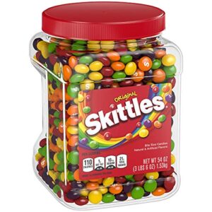 Skittles Original Fruity Candy Jar, 54 oz., 1.53 kg (Pack of 1)