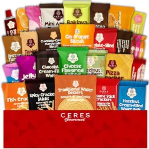 Exotic International Snack Box, 31-Piece Assortment of Snacks from Around the World | Mystery Foreign Candy & Treats for Kids & Adults