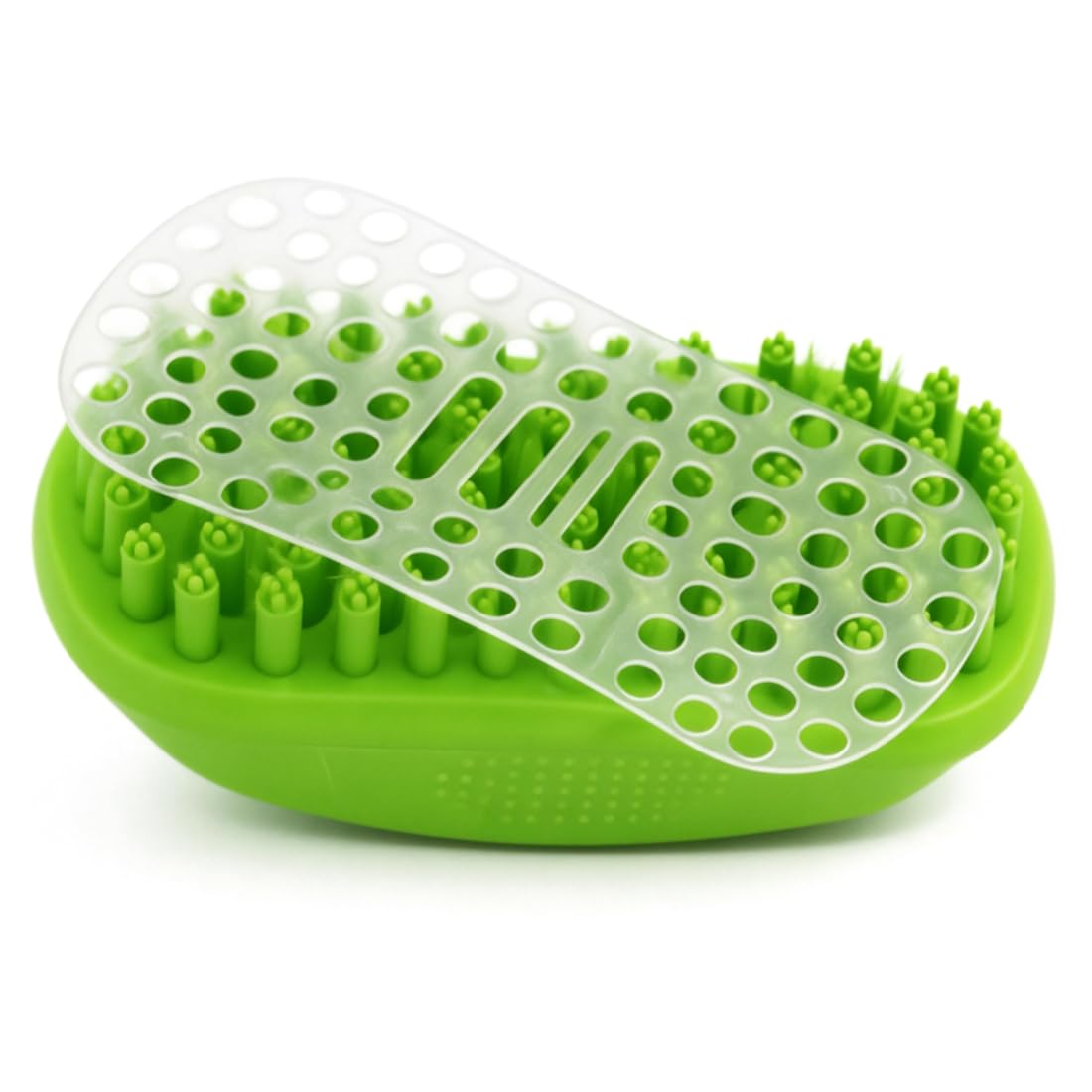 Rubber Curry Brush for Dog & Cat, Soft Curry Comb with Removable Screen, Pet Silicone Brush for Short & Long Hair, Use Wet as Bath Scrubber or Dry for Grooming - Image 7