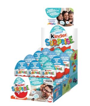KINDER SURPRISE Milk Chocolate Eggs with Toys; Classic; 24 Count; 480 grams (20gx24)