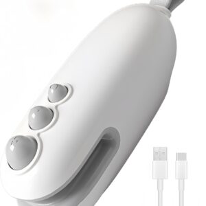 2 in 1 Mini Bag Sealer, 2025 New USB Rechargeable Chip Bag Sealer Heat Seal Tool, Portable Handheld Vacuum Food Sealer Bag Sealing Machine for Snacks and Vegetable Fresh Storage (White)