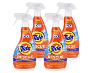 Tide Laundry Stain Remover with Oxi, Rescue Clothes, Upholstery, Carpet and More from Tough Stains 650ml (162.50 ml (Pack of 4))