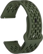 WOCCI Breathable Hollow Silicone Watch Bands, Comfortable Straps for Men and Women, Quick Release, 18mm 19mm 20mm 21mm 22mm