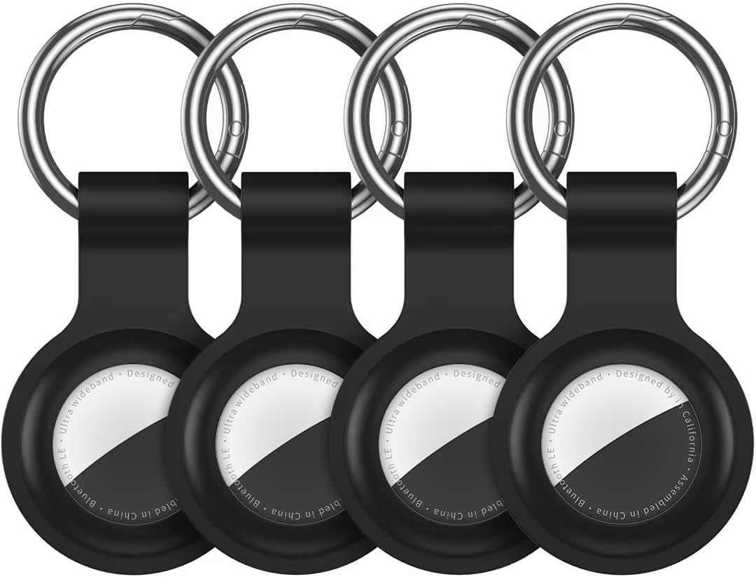 Compatible with AirTag Holder Case Keychain 4 Pack,for AirTag 2nd & 1st Generation Key Chain Ring Case Cover for Air Tag Holder GPS Tracker Air Tag 2nd gen Finders Air Tagholder for Kids,Bags,Luggages - Image 8