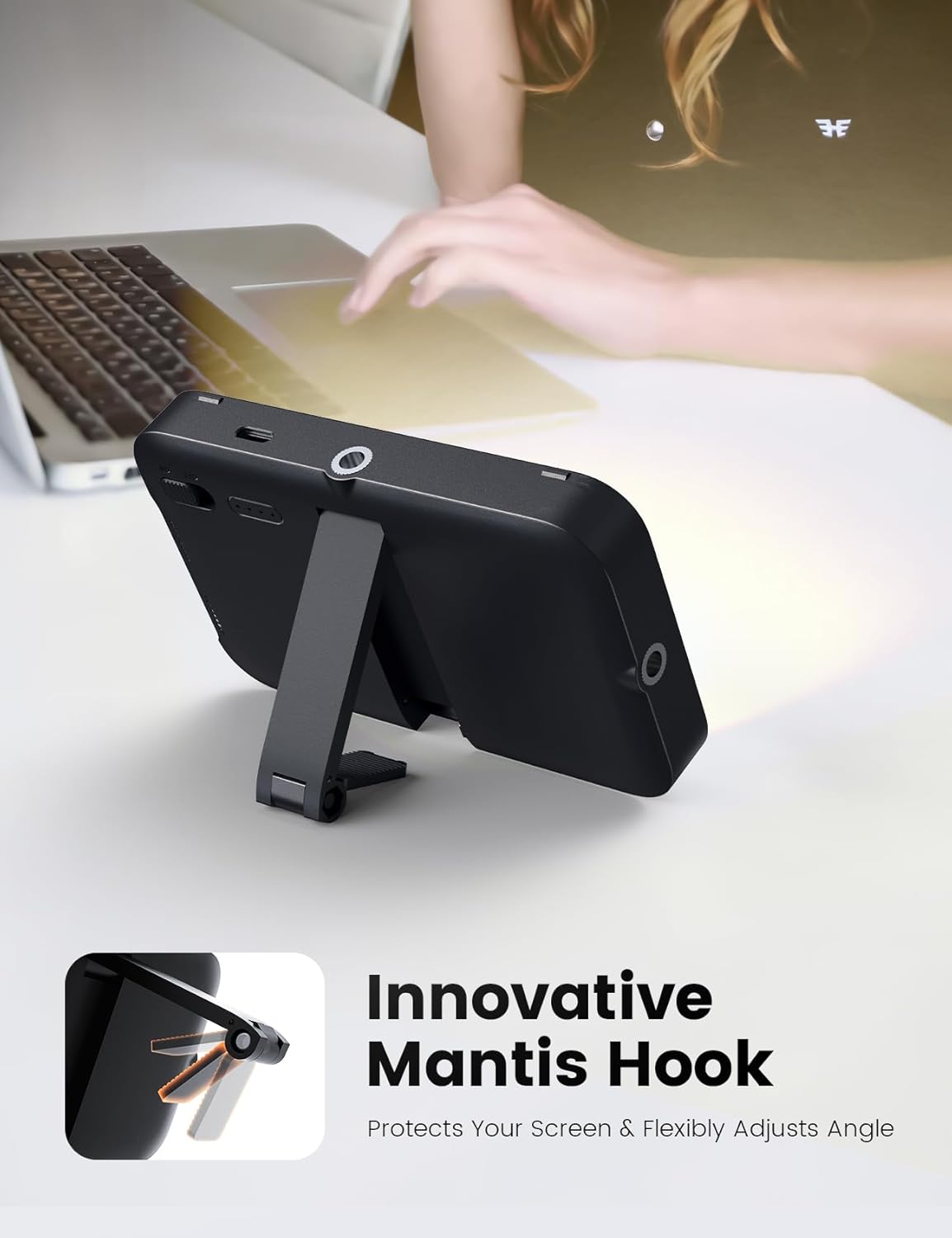 Selfie Light with Soft Diffuser & Built-in Stand – 96 LED Rechargeable Clip Fill Zoom Light for Phone, iPhone, iPad, Camera, for Makeup, TikTok, Vlog, and FaceTime Calls - Image 5