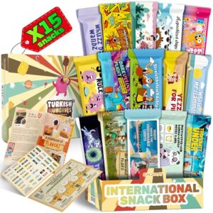 Midi International Snack Box | Premium and Exotic Foreign Snacks | Unique Snack Food Gifts Included | Try Extraordinary Turkish Gourmet Snacks