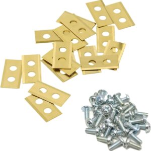 WA0190 Replacement Robotic Lawn Mower Cutting Blade (24Pack Blade Kit with Screws) for Worx Landroid Robotic Mower WG794(Titanium)