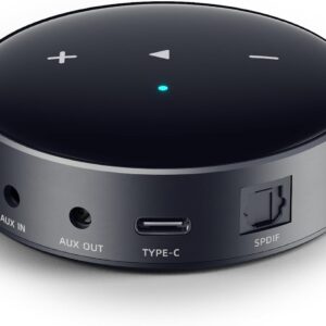 WiiM Mini AirPlay 2 Wireless Audio Streamer, Multiroom Stereo, Preamplifier, Works with Alexa and Siri Voice Assistants, Stream Hi-Res Audio from Amazon Music, Tidal and More