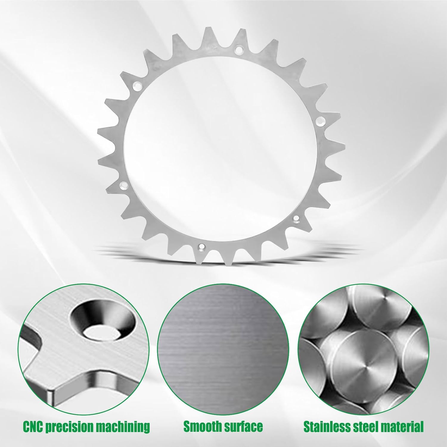 2 Pcs Stainless Steel Robotic Lawnmower Spikes with Screws for Traction Enhancer for Worx Landroid L Model Robotic Lawnmowers Robotic Lawnmowers Wheel Spikes for Accessory Off-Wheel Wheels - Image 3