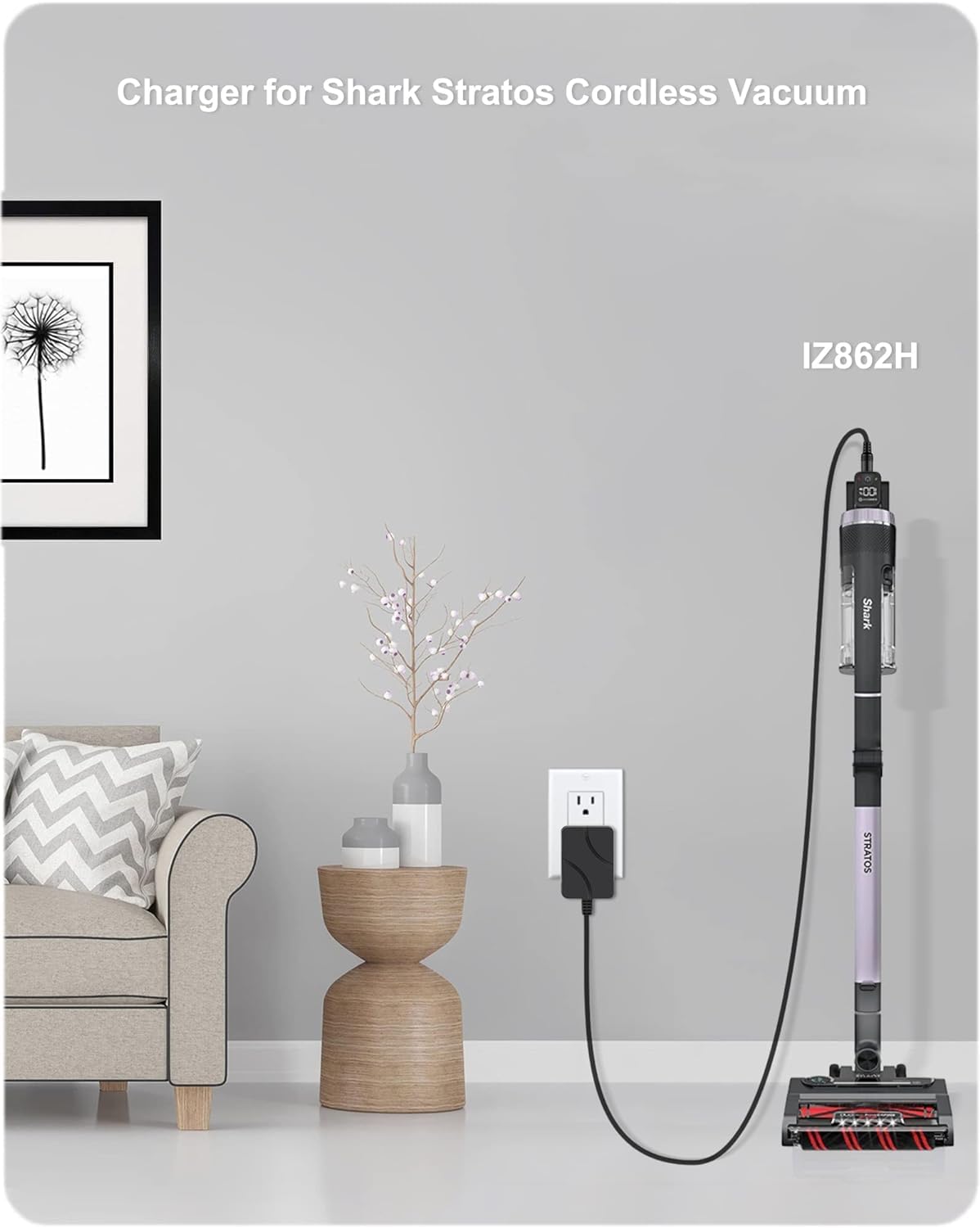 28.8V Vacuum Charger Compatible with Shark Stratos Cordless Vacuum IZ682H IZ683H IZ662H IZ642H IZ882H IZ864H IZ863H IZ862H IZ842H IZ841H IZ840H Vertex Pro 25.2V XBATR725SL. - Image 3