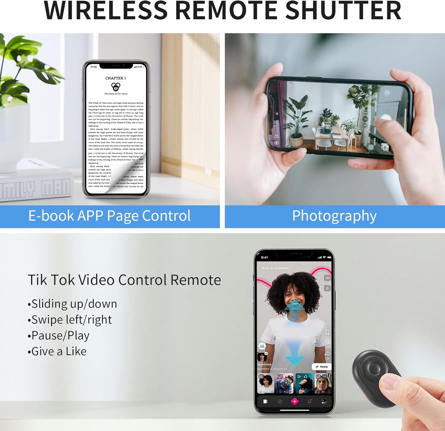 Phone Holder for Bed Desk, Overhead Phone Mount with Wireless Remote, Flexible Phone Stand Lazy Bracket Mount Long Arms Clamp for iPhone, Samsung, Google Pixel, Moto - Image 3