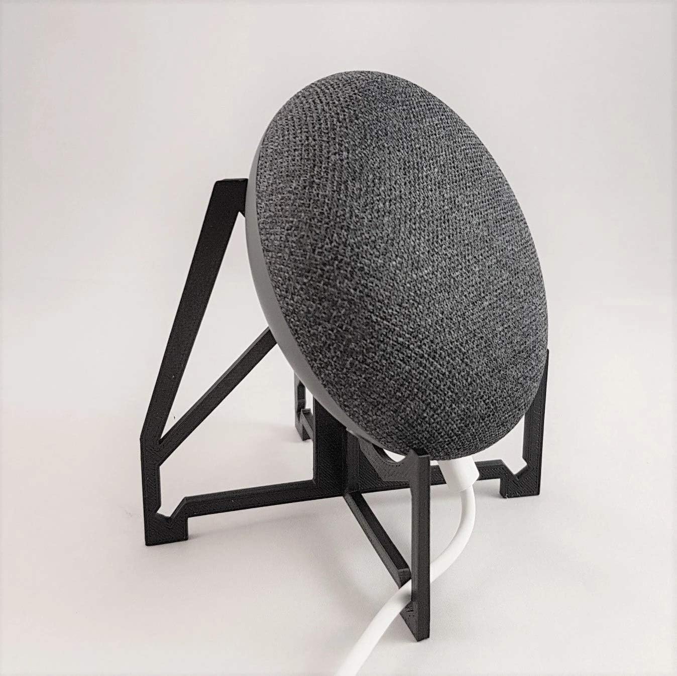 3D Cabin Google Home Mini Stand : Grey White - Image 3