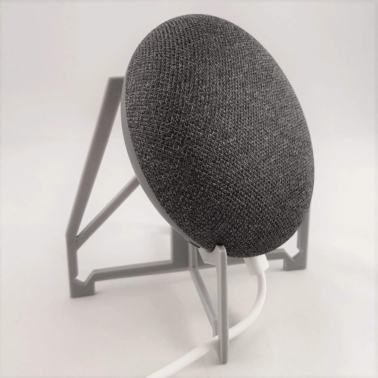 3D Cabin Google Home Mini Stand : Grey White - Image 4