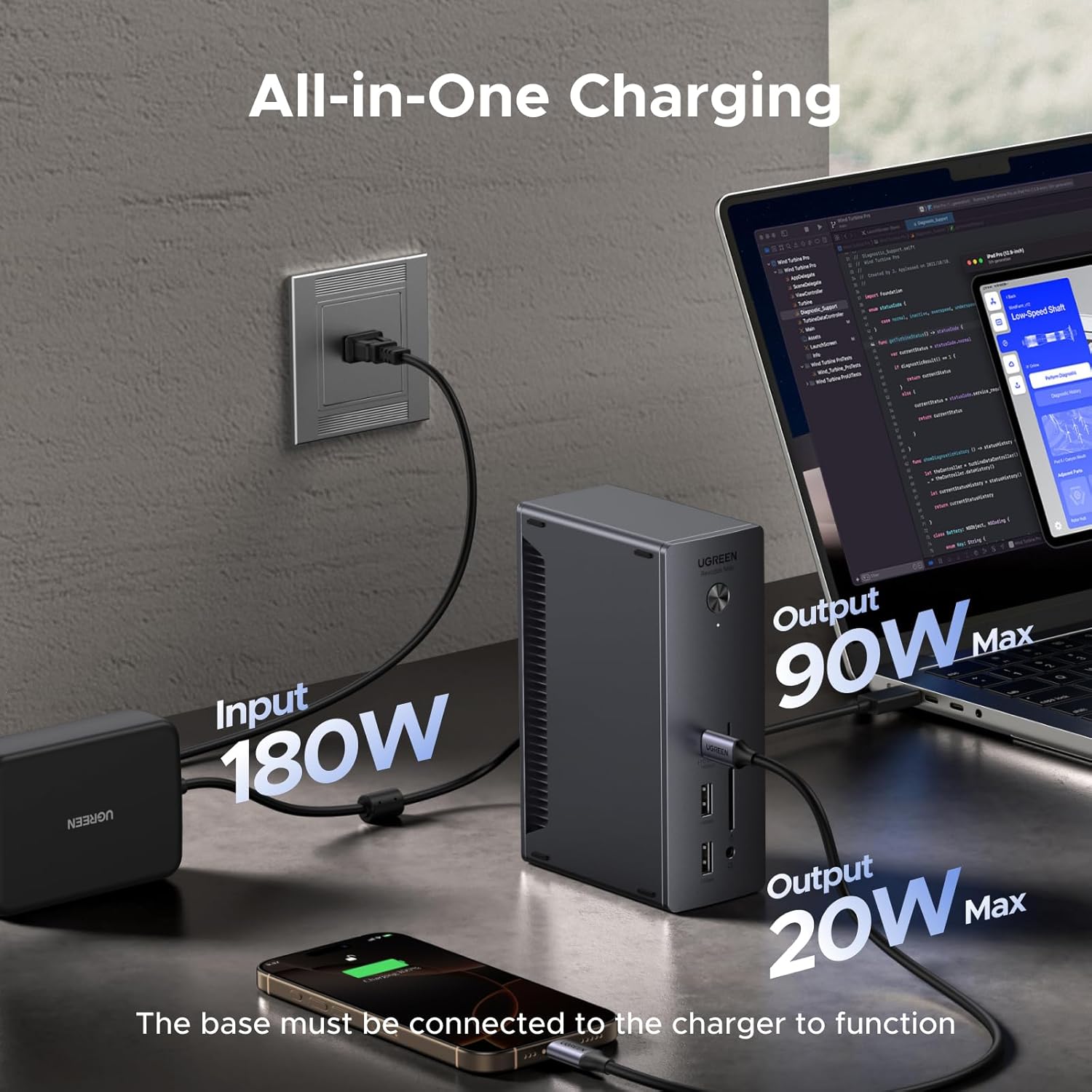 UGREEN Thunderbolt 4 Dock 13-in-1 40Gbps Docking Station with Dual 4K@60Hz Single 8K Display, 90W Charging for Laptop, 2.5GbE, SD/TF 4.0. Revodok Max 213 for MacBook Surface Pro and More - Image 6