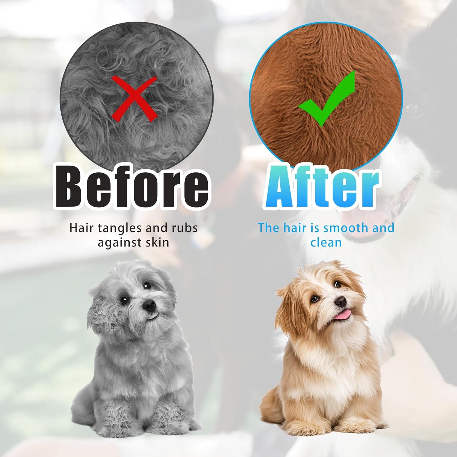 BOXOB Dog Bath Brush with Shampoo Dispenser, Pet Shower Dog Soap Scrubber for Bath Shedding Grooming Massage Brush for Long Short Haired Dogs & Cats Cleaning Supplies (Blue) - Image 6