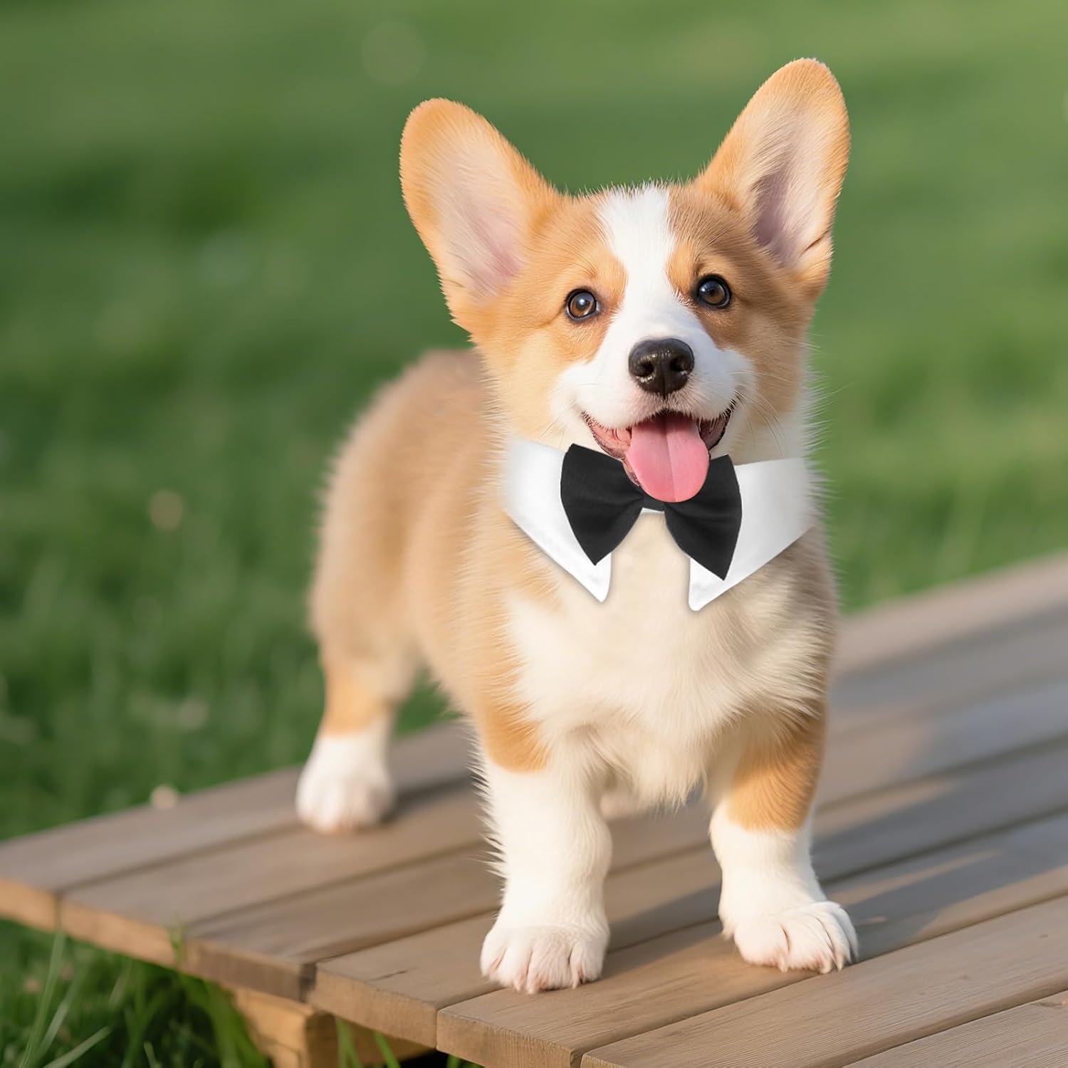 2pcs Cat Bow Tie, Dog Tuxedo Collar Pet Wedding Bowtie Cute Puppy Kitten Easter Valentines Grooming Outfit Accessories for 10.63-13in Neck Size Cats & Small Dogs - Image 6