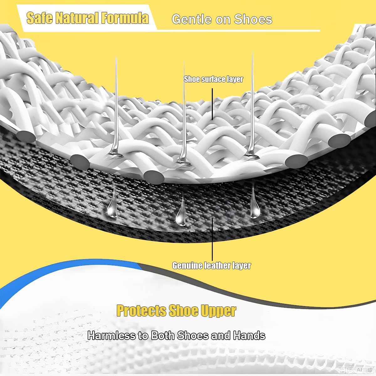 2 Pack 60 Count Shoe Sneaker Wipes Wipes, Disposable Travel Shoe Cleaning Wipes Remove Dirt & Stains - Image 3