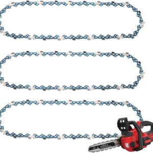 12 inch Chainsaw Chain Replacement for Craftsman V20 Chainsaw CMCCS620B,CMCCS620M1,CMZCSC12 Chain Saw Blade 45 Drive Links 0.043" Gauge 3/8" LP Pitch (3 Pack)