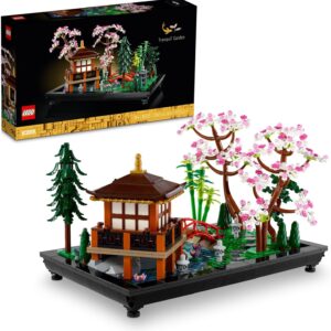 LEGO Icons Tranquil Garden Building Set - Detailed Japanese Zen Garden DIY Kit for Adults, Ages 18+ - Gift for Birthday - Building Block Set for Home Decor - 10315