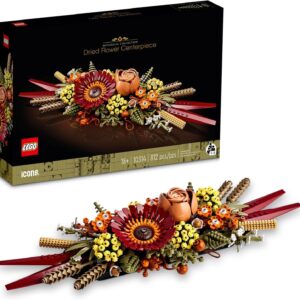 LEGO Icons Dried Flower Centerpiece Building Sets for Adults, Ages 18+ Years - Fall & Thanksgiving Decorations for Dinner Table or Mantel - 10314